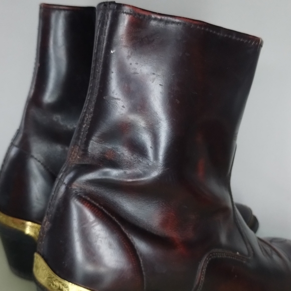 Men's Texas Brand Zipper Shoe Boots 8.5 - Picture 10 of 13